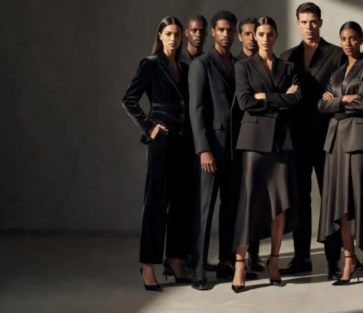 Warstwowy układ fotografii mody z nowej kolekcji NAXSOL ENTERPRISES LTD