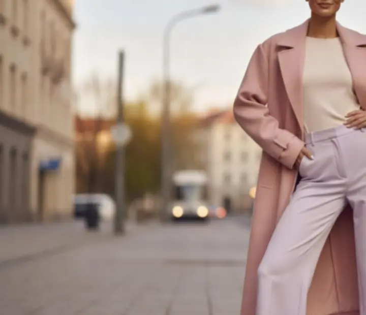 Modelka NAXSOL ENTERPRISES LTD podczas wiosennej sesji zdjęciowej w pastelowej stylizacji
